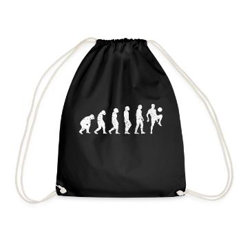 Équipe de football Football Design Joueur de football - Sac de sport léger - noir - Devant