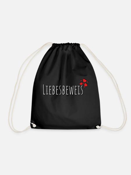 Liebesbeweis - Turnbeutel - Schwarz