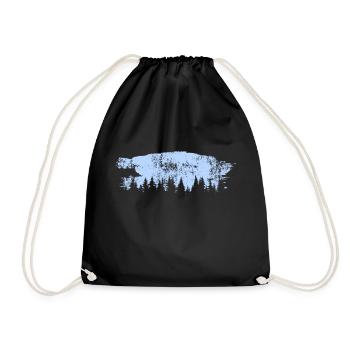 Forest Forests Forester Camping Outdoor - Sac de sport léger - noir - Devant