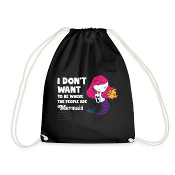Sirène - Sac de sport léger - noir - Devant