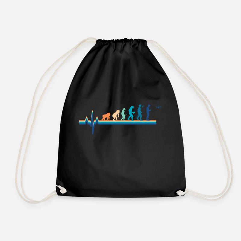 Evolution Heartbeat Drohne - Turnbeutel - Schwarz