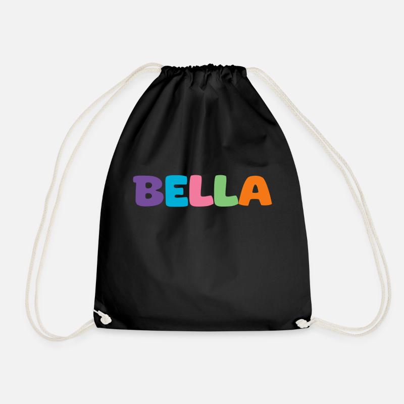 Name - Bella - Turnbeutel - Schwarz
