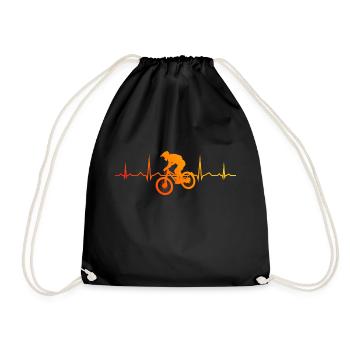 Cyclistes VTT Cyclisme Femmes Hommes Vététistes - Sac de sport léger - noir - Devant