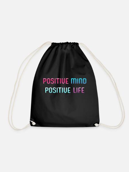 POSITIF, VIE POSITIVE - Sac de sport léger - noir