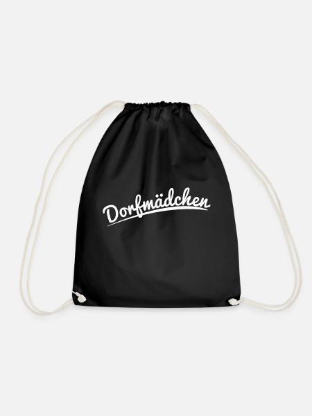 Dorfmädchen - Turnbeutel - Schwarz
