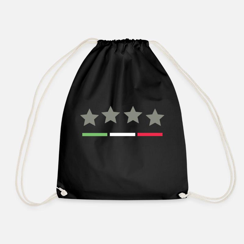 Italia - Drawstring Bag - black