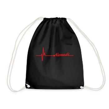 T-shirt Namaste Cadeau Yoga Méditation - Sac de sport léger - noir - Devant