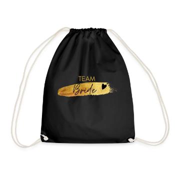 Team Bride - Enterrement de vie de jeune fille - Sac de sport léger - noir - Devant