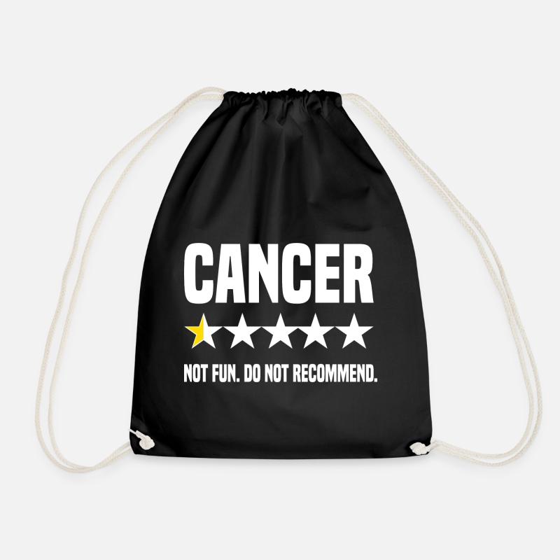 Cancer Rating - Drawstring Bag - black
