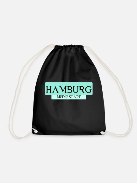 Hamburg meine Stadt - Turnbeutel - Schwarz
