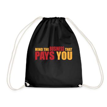 Attention à l’entreprise qui vous paie 21 - Sac de sport léger - noir - Devant