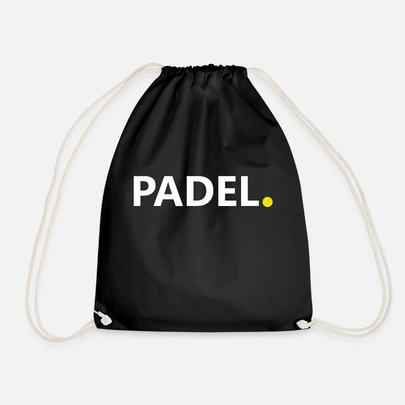 Padel. - Drawstring Bag - black