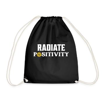 Radiate Positivity Radiology X-Ray Wheel Tech - Drawstring Bag - black - Front