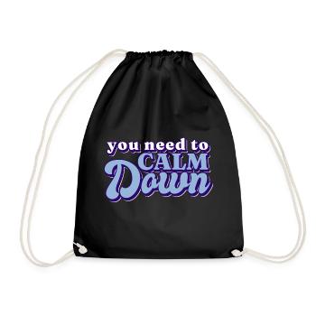 Cute Chick Dig Me Easter Shirt - Drawstring Bag - black - Front