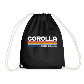 Vintage 70s 80s Style Corolla NC - Sac de sport léger - noir - Devant