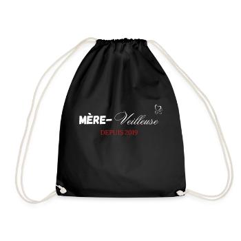 Mère veilleuse depuis 2019 - Sac de sport léger - noir - Devant