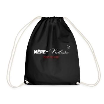 Mère veilleuse depuis 2017 - Sac de sport léger - noir - Devant