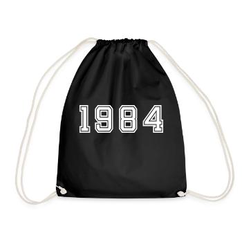 Année 1984 - Sac de sport léger - noir - Devant