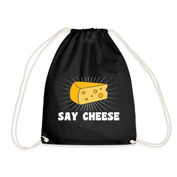 Dites fromage - Sac de sport léger - noir - Devant