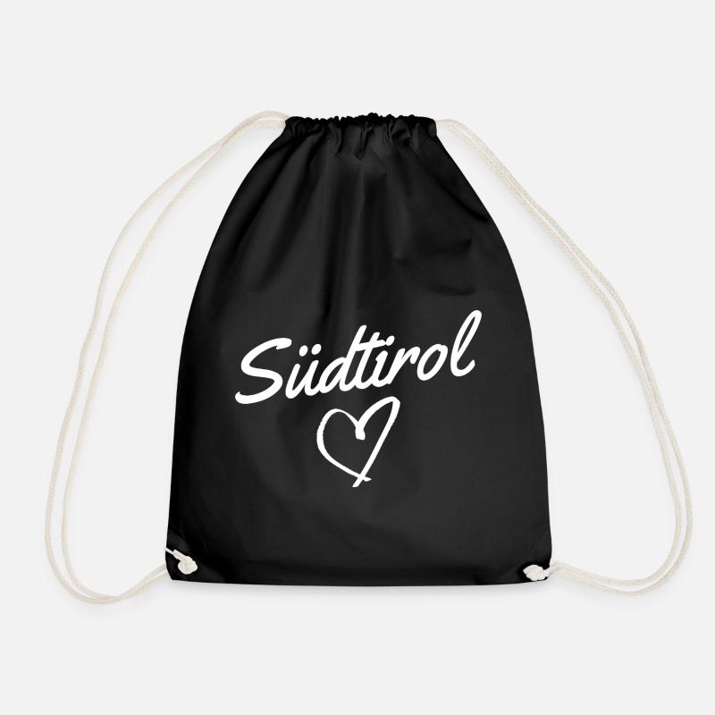 Südtirol - Turnbeutel - Schwarz