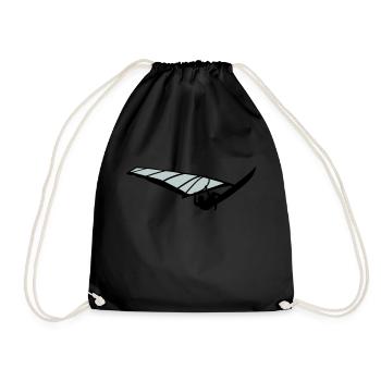 Windsurfer - Turnbeutel - Schwarz - Vorne