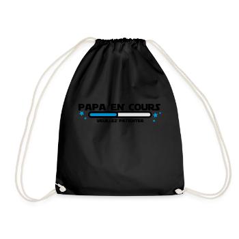 PAPA EN COURS - Sac de sport léger - noir - Devant