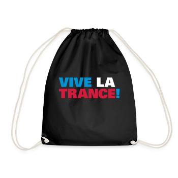 Trance - Vive la Trance ! - Turnbeutel - Schwarz - Vorne