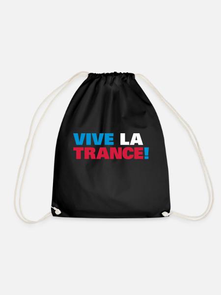 Trance - Vive la Trance ! - Drawstring Bag - black