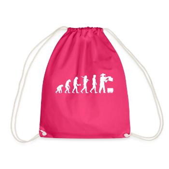 Imker Imkerei Zeidler Evolution Geschenk Biene - Turnbeutel - Fuchsia - Vorne
