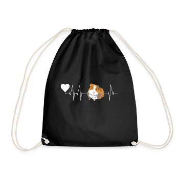 Cobaye battement de coeur cobaye cadeau - Sac de sport léger - noir - Devant
