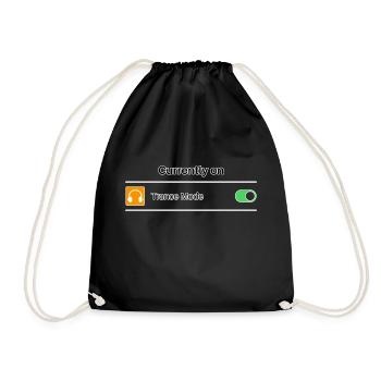 Trance Mode - Drawstring Bag - black - Front