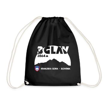 Triglav Mountain Slovenia Slovenia Kranjska Gora - Drawstring Bag - black - Front