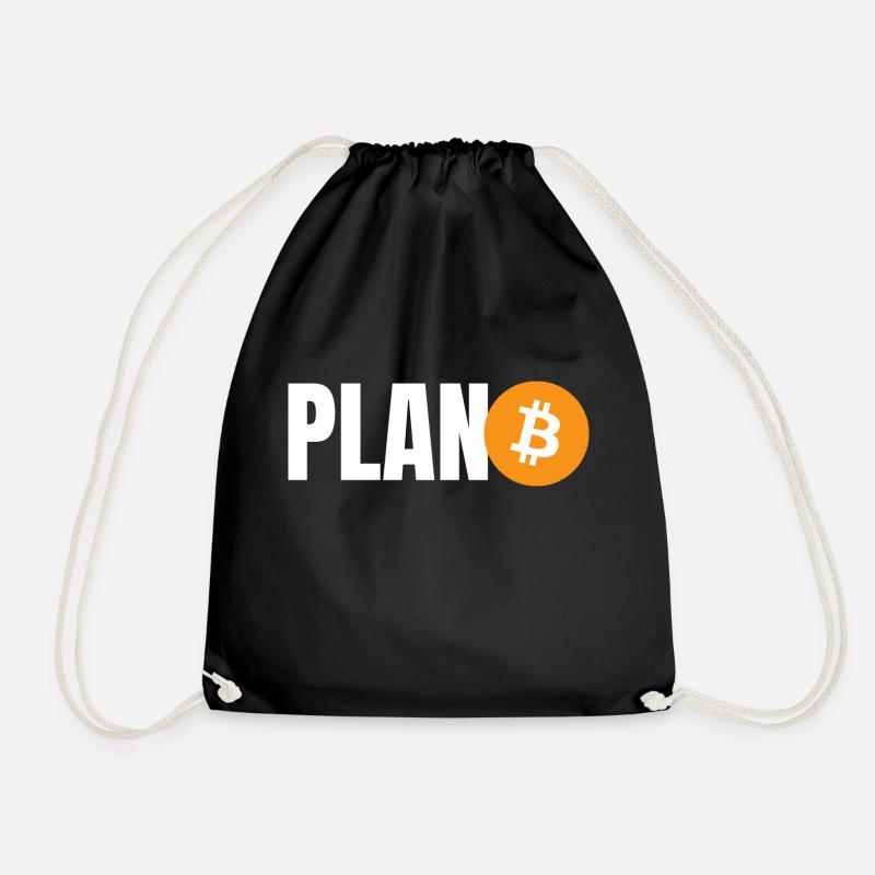 Plan B Bitcoin BTC - Turnbeutel - Schwarz