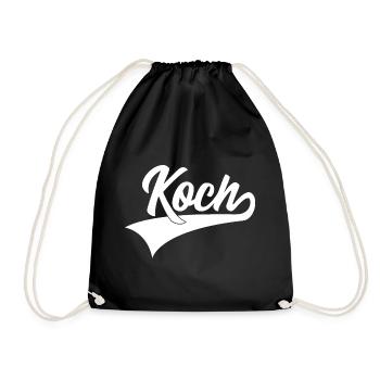 KOCH CHEFKOCH KOCHEN - Turnbeutel - Schwarz - Vorne