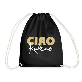 Ciao Kakao - Turnbeutel - Schwarz - Vorne