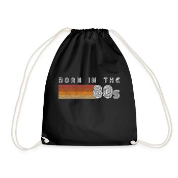 Né dans les années 80 - Sac de sport léger - noir - Devant
