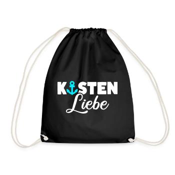 Küsten Liebe Anker Meer - Turnbeutel - Schwarz - Vorne