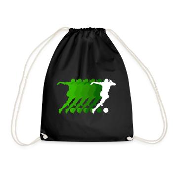 Football Striker Jersey Football Player - Drawstring Bag - black - Front