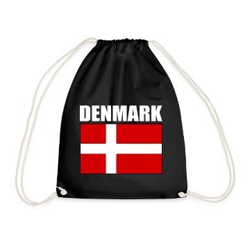 Denmark - Drawstring Bag - black - Front