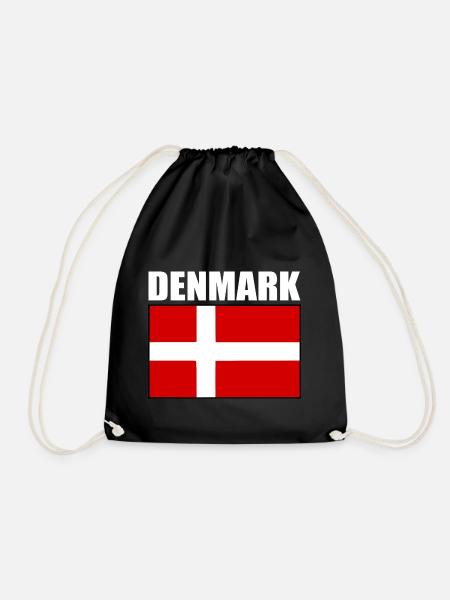 Dänemark - Turnbeutel - Schwarz