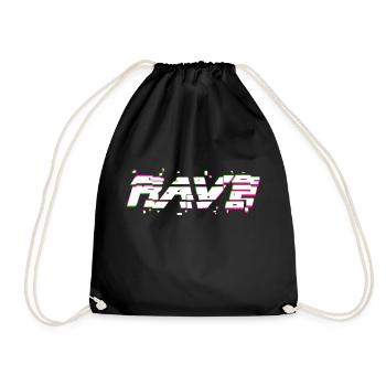 Rave - Turnbeutel - Schwarz - Vorne