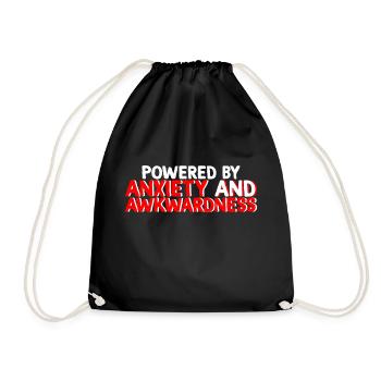 Propulsé par l’anxiété et la maladresse 2 - Sac de sport léger - noir - Devant