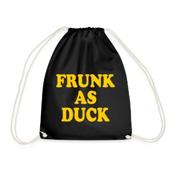 Frunk as duck - Turnbeutel - Schwarz - Vorne