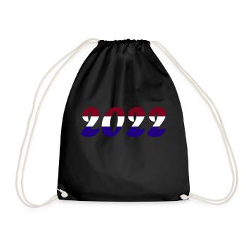 National team Netherlands Football World Cup - Drawstring Bag - black - Front