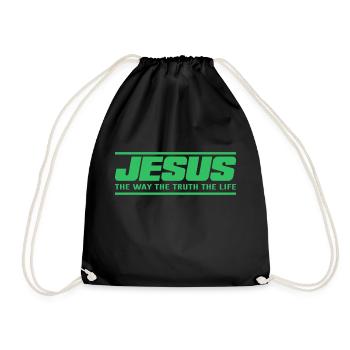 Jésus dit don religion - Sac de sport léger - noir - Devant