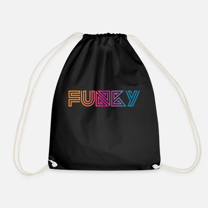 Funky Vintage - Turnbeutel - Schwarz