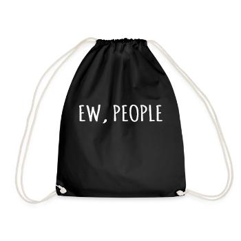 Ew people - Drawstring Bag - black - Front