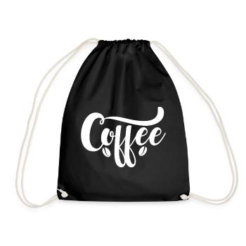 Coffee - Drawstring Bag - black - Front