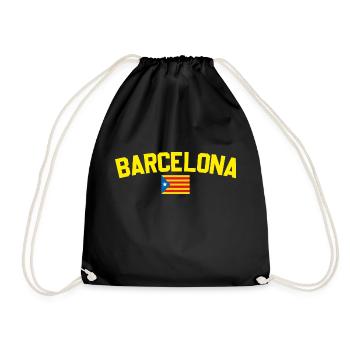 Barcelona - Drawstring Bag - black - Front