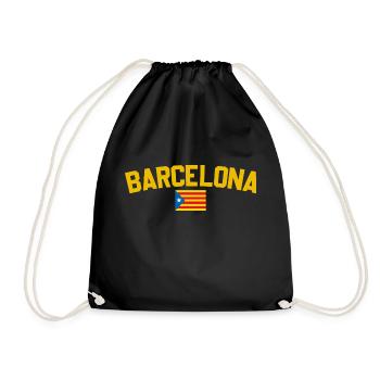 Barcelona Catalonia - Drawstring Bag - black - Front